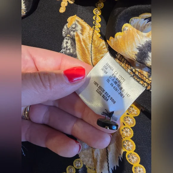 Escada Black Silk Tiger Print Sleeveless Blouse Size 36 - Picture 7 of 7